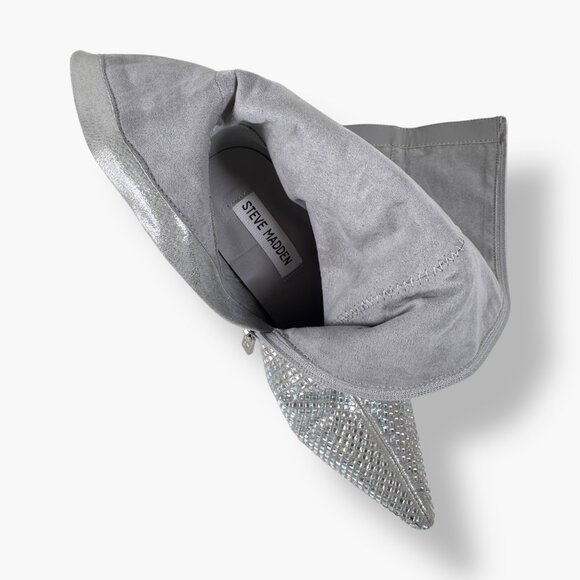 Steve Madden | 7.5 | Vibrant Rhinestone Knee-High Boots | Holiday | Party | Rare - Picture 4 of 16